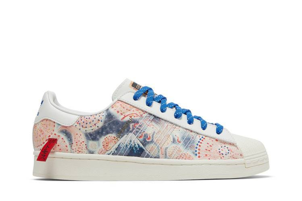 Кроссовки Atmos X Three Tides Tattoo X Adidas Originals Superstar "Mt. Fuji"
