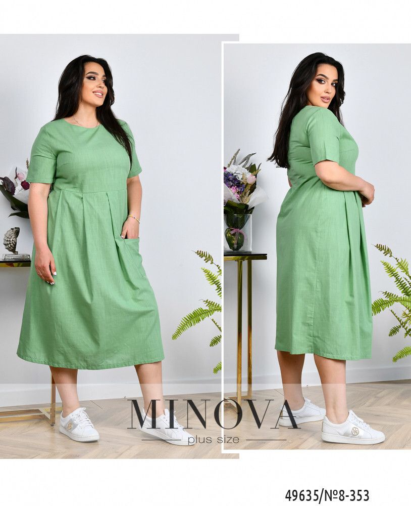 Платье 8-353-оливка Minova