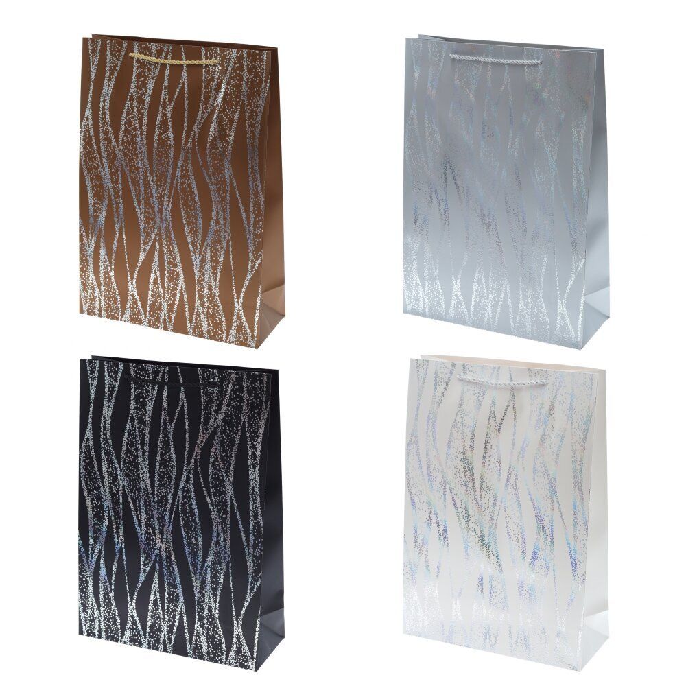 GAEM Пакет подарочный (бумага 210г/м2, блок 12шт), L26 W12 H32 см, 4в.