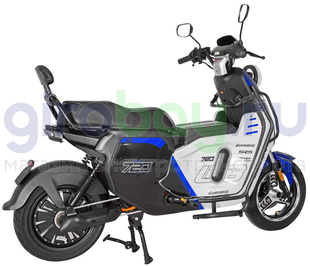 Электроскутер WENBOX U7 1500W (60V/30Ah) - Синий фото №10