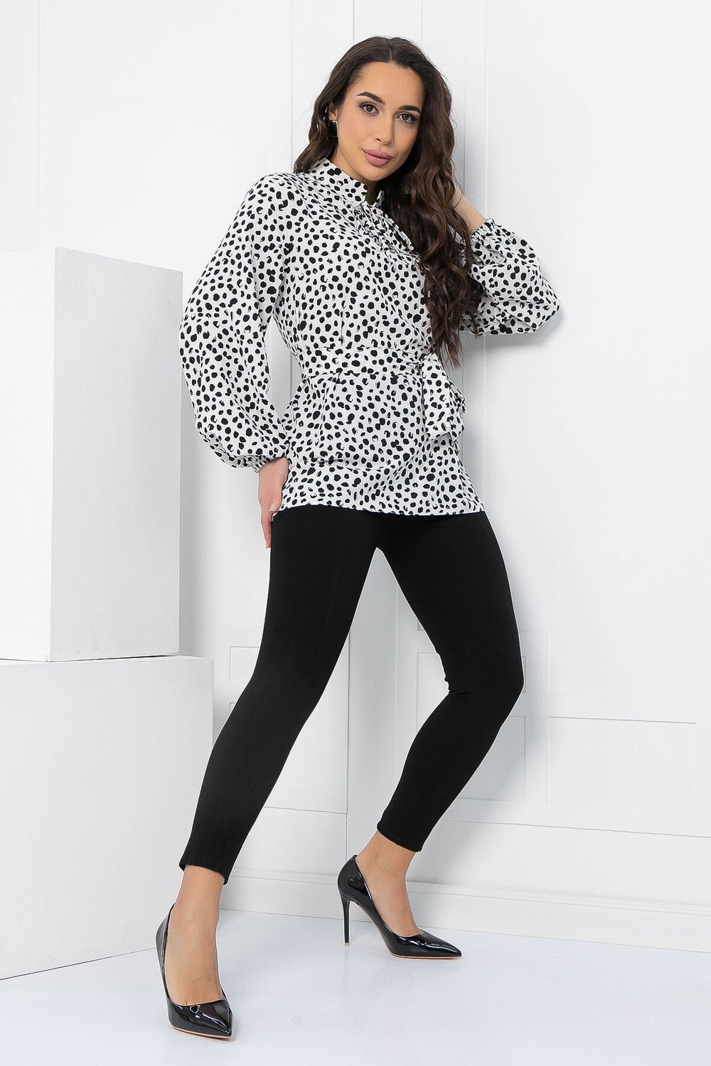 Блуза Артемида (черно-белая) Б12781-29М LT Collection