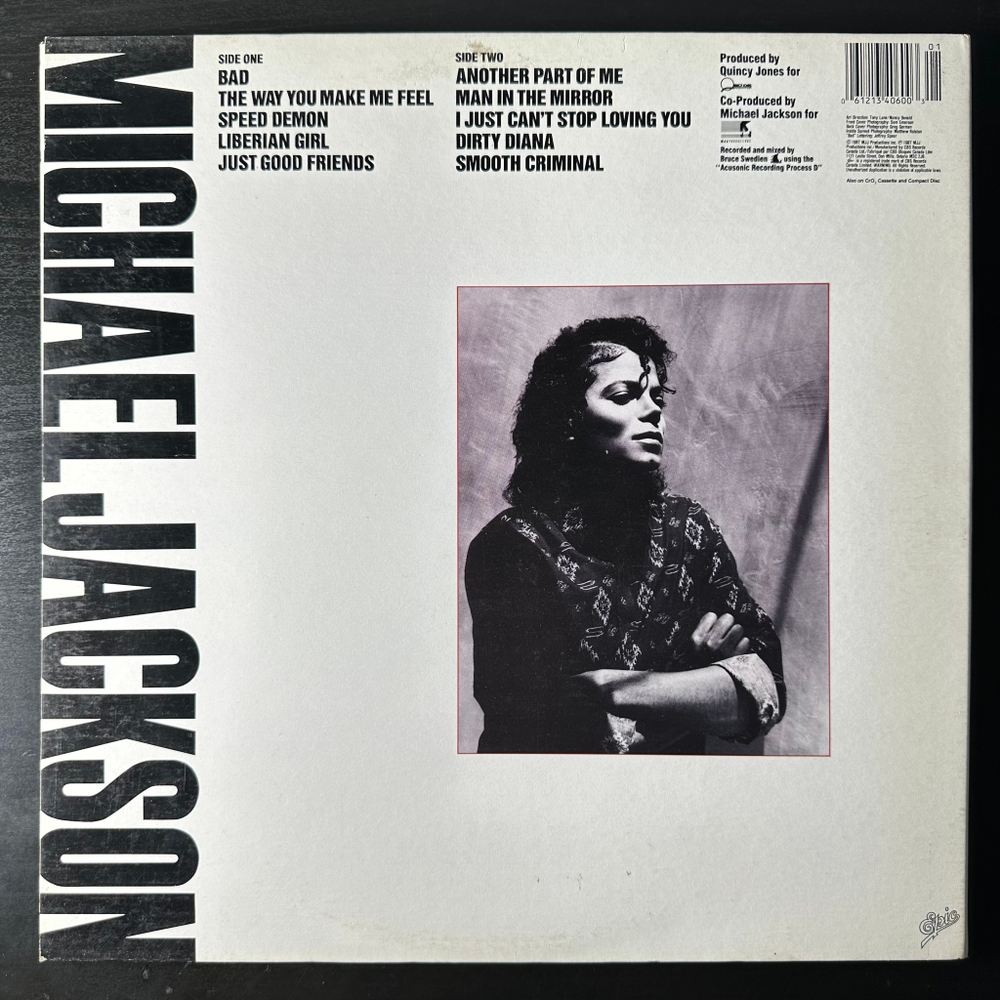 Michael Jackson ‎– Bad (Канада 1987г.)