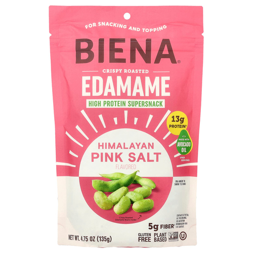 BIENA, Crispy Roasted Edamame, Himalayan Pink Salt, 4.75 oz (135 g)