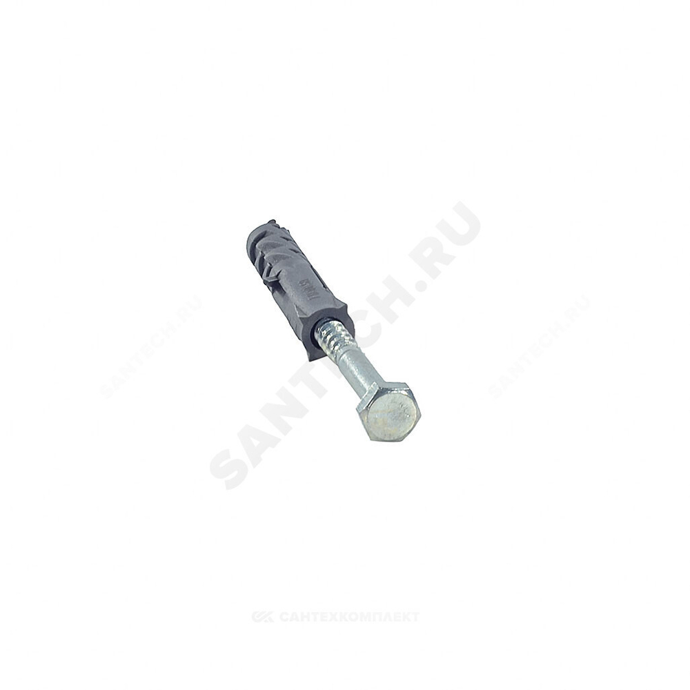 Шуруп с шестигранной головкой D6х60/10х50 с дюбелем