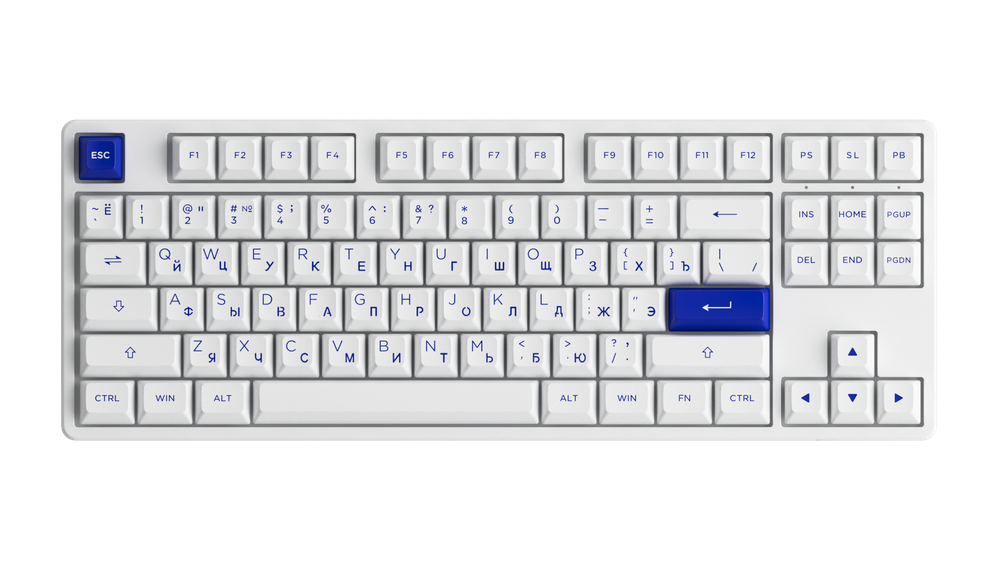 Игровая механическая клавиатура AKKO 5087S CS Jelly Purple White&amp;Blue