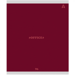 Тетрадь 96л., А5, линия, Alingar "Office line", скрепка, мелованный картон (стандарт), блок офсет, 5 дизайнов в пленке т/у