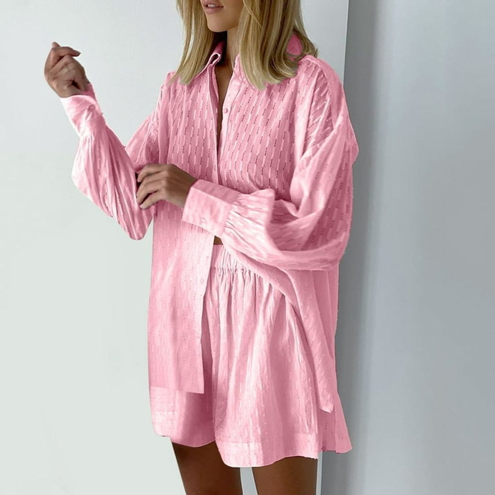 ДО ХЛОПОК Рубашка Шорты КРАПИНКА