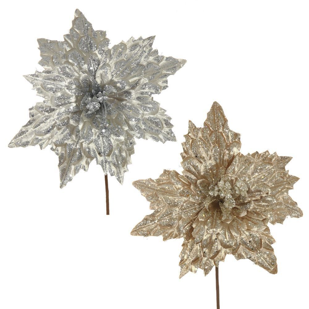 GAEM Цветок искусственный "Пуансеттия", L30 W30 H50 см, 2в.