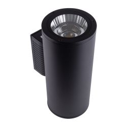 ULU-S22D-2x22W-2700K IP65 BLACK Светильник светодиодный уличный. Архитектурный накладной. Теплый белый свет 2700K. Корпус черный. TM Uniel