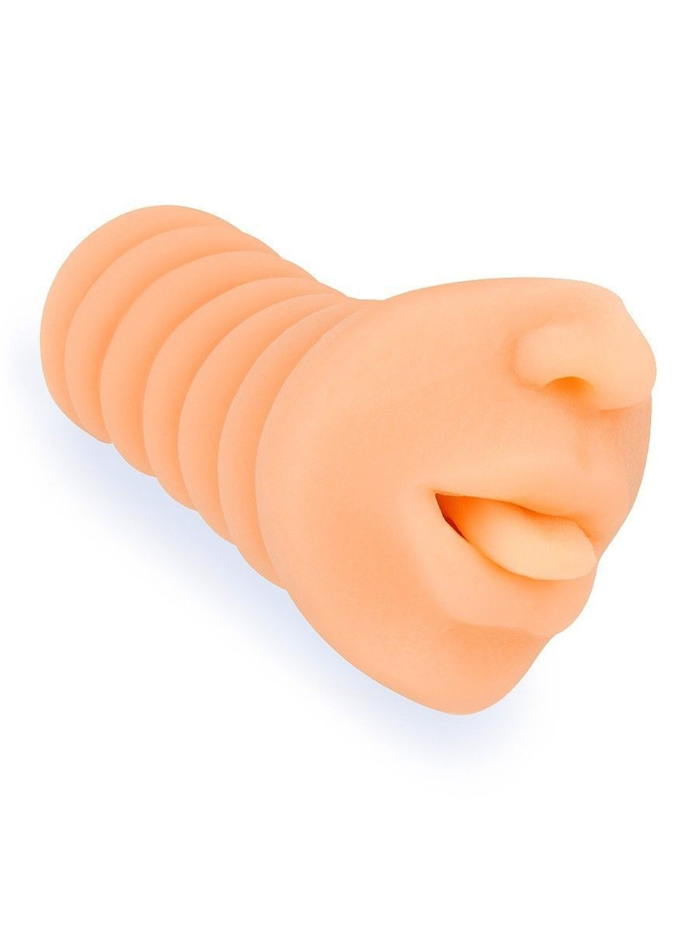 Телесный мастурбатор в виде сексуального ротика (Цвет: телесный)