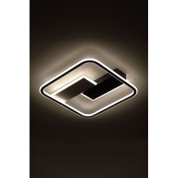 Светильник потолочный светодиодный ЭРА Модерн Henri CLL-1-104W 3K-6,5K RC BK с ДУ черный | Светильники SPB-6 с ДУ