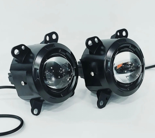 WD-128 / Светодиодные противотуманные фары для DAF 105XF (2002-2008гг.), линзы, белый свет, 60W 6000K LZ (2 шт. / комплект)