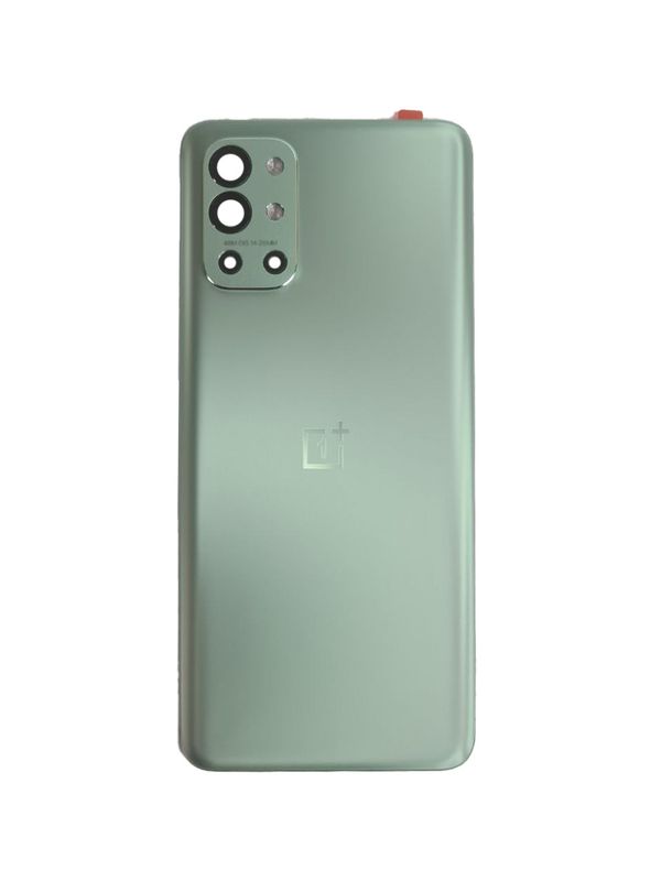Задняя крышка для OnePlus 9R зеленая (Quingyu green) со стеклом камеры