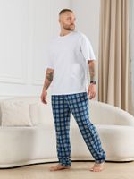 Брюки мужские Тор-1 Виотекс КЛЕТКА СИНЯЯ