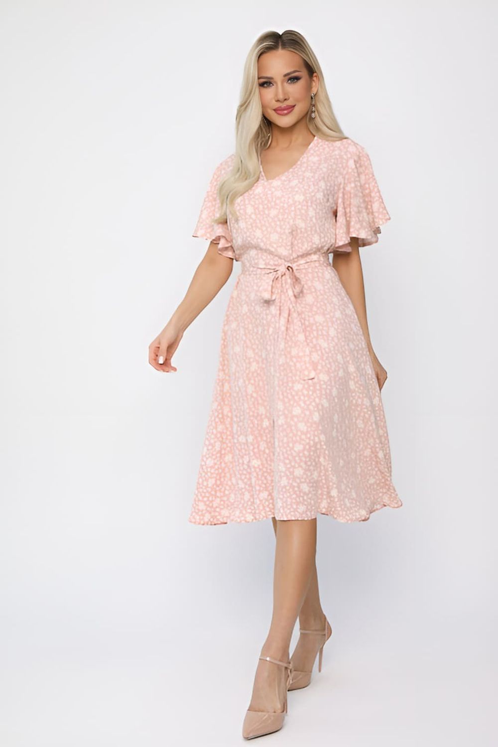 Платье Цветочный сад НЬЮ (розовое) П13709-25М LT Collection