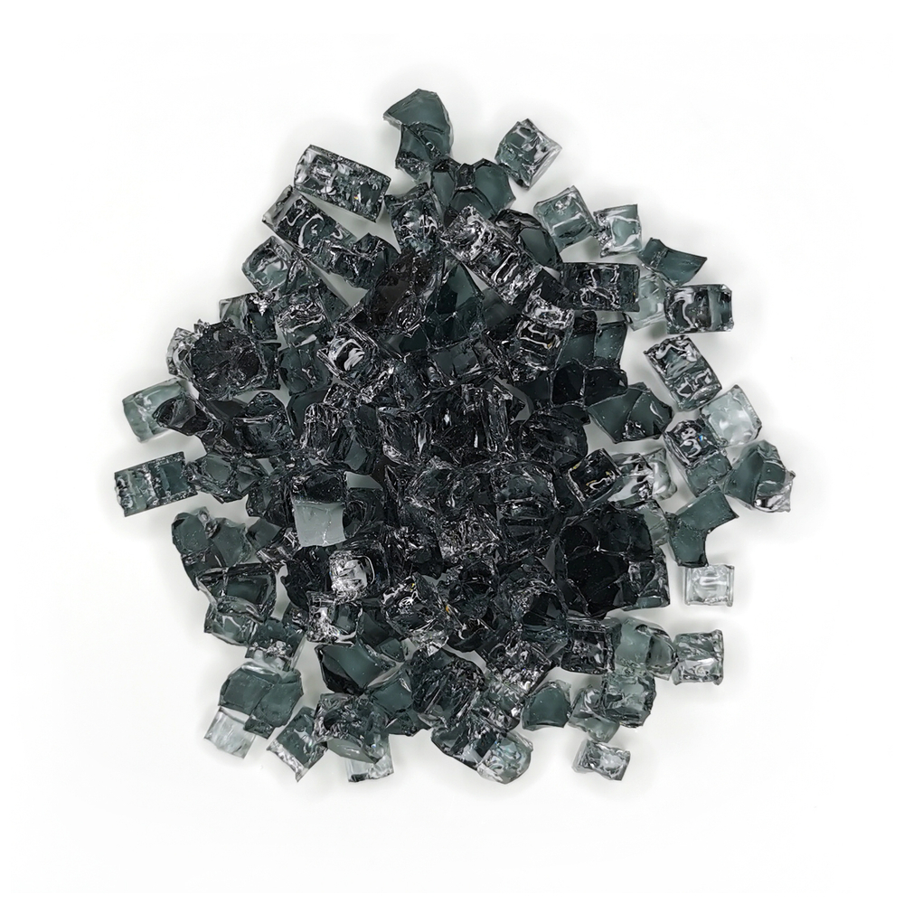 Стеклянная крошка Ice Glass,Black, 500гр