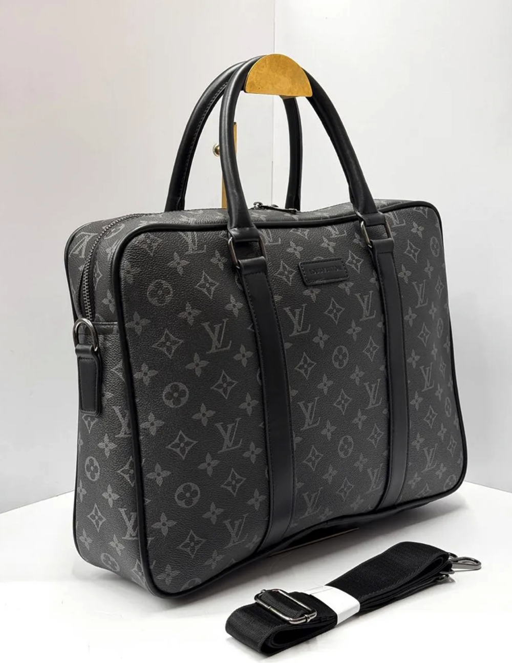 Сумка мужская экокожаная для документов и ноутбука с ручками