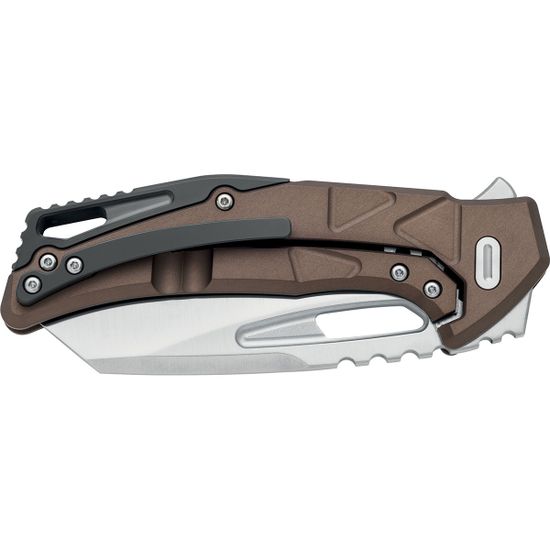 Нож Fox Knives FX-552 ALBR Chronos - нож складной, бронзовая алюм. рук-ть, сатин. клинок Magnacut