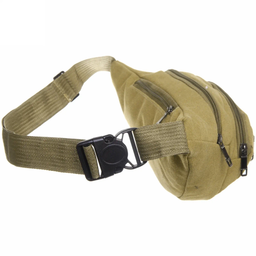 Сумка на пояс «Sport leader - Street Fashion», 4 кармана, цвет песочный, 35*16*6см