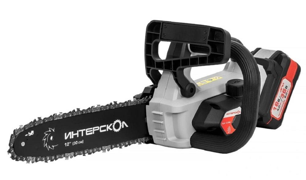 Пила цепная аккумуляторная ИНТЕРСКОЛ ПЦА-12/36В бесщеточная 824.2.2.70