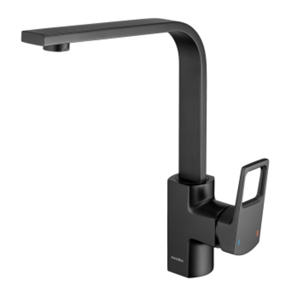 Swedbe Kronos 2041В  Смеситель для кухни черный матовый