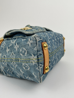 Сумка Louis Vuitton BLUE MONOGRAM DENIM & VACHETTA LEATHER BAGGY PM