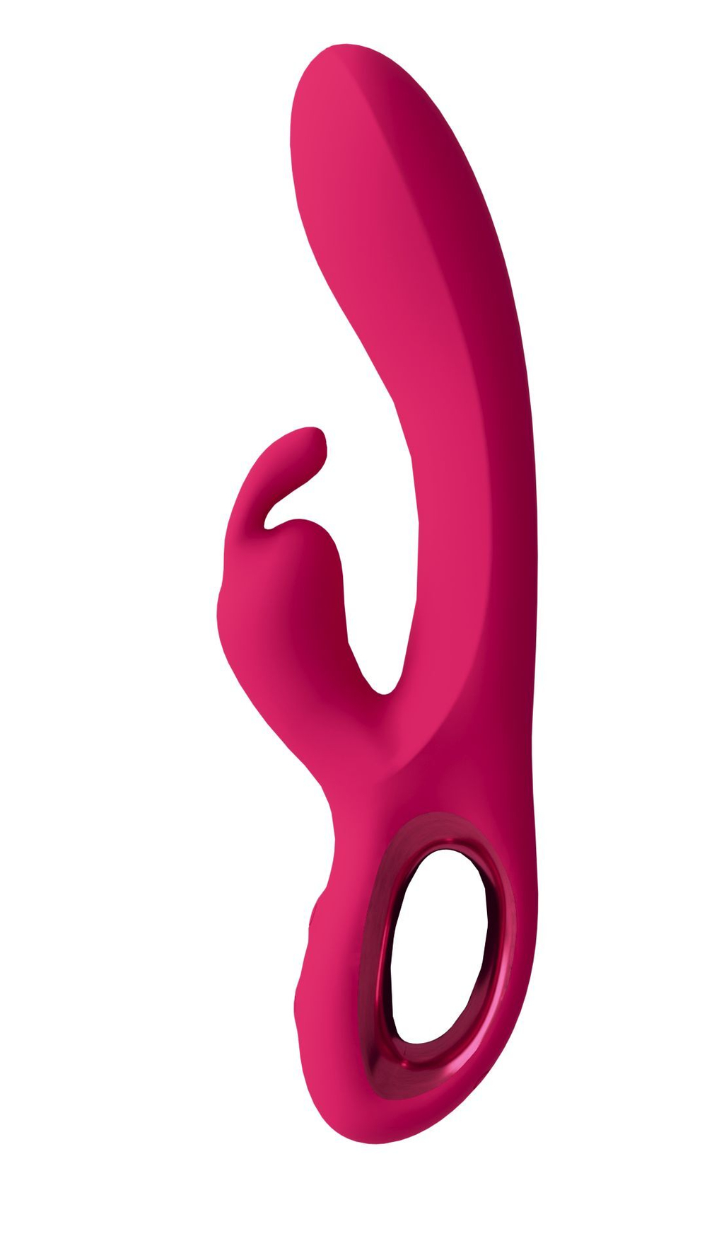 Малиновый вибратор-кролик Chill - 21 см.