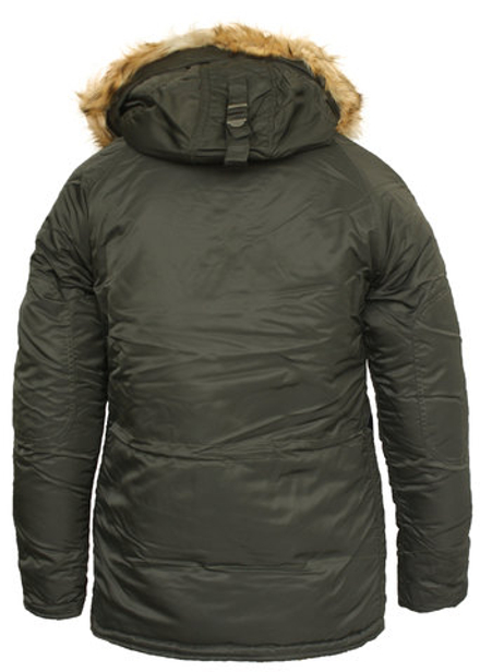 Куртка Аляска N-3B Husky Denali (т. серая - beluga/orange)