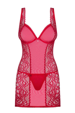 Роскошная коротенькая сорочка Rougebelle (Размер: L-XL) (Цвет: красный)