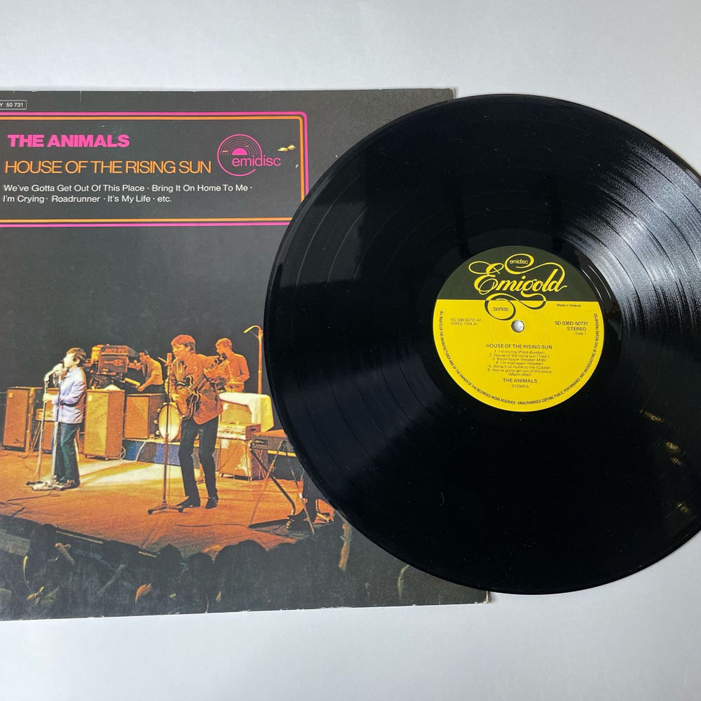 Винтажная виниловая пластинка LP The Animals House Of The Rising Sun (Holland 1980)