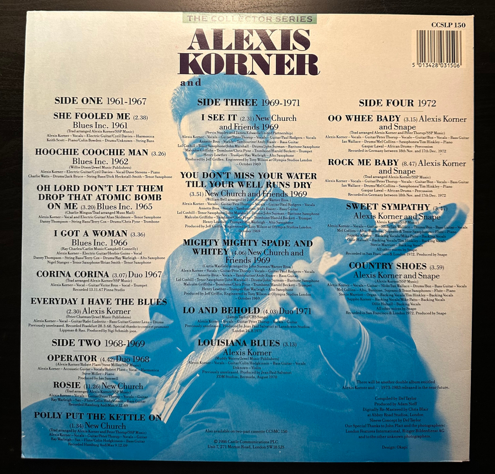 Alexis Korner - Alexis Korner And... 1961 - 1972 2LP (Англия 1986г.)