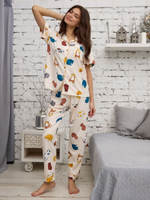 Пижама штаны и рубашка к/р 2525