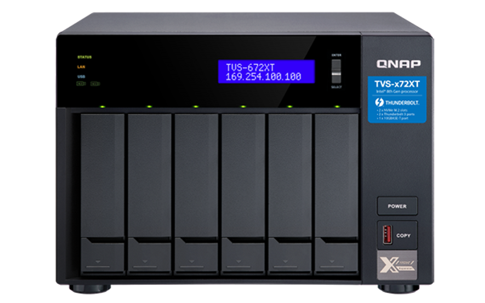 Сетевой накопитель  QNAP TVS-672XT-i3-8G