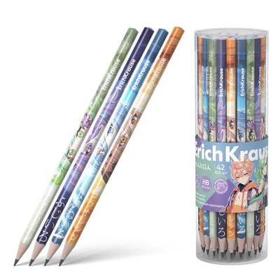 Карандаш ч/г трехгранный, HB "Manga" (Erich Krause)