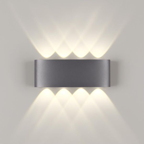 358461 STREET NT20 376 темно-серый  Ландшафтный настенный светильник IP54 LED 4000K 8W 85-265V CALLE