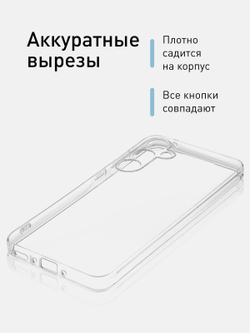 Чехол ROSCO для Samsung Galaxy A35 (арт.SS-A35-TPU-01-TRANSPARENT )
