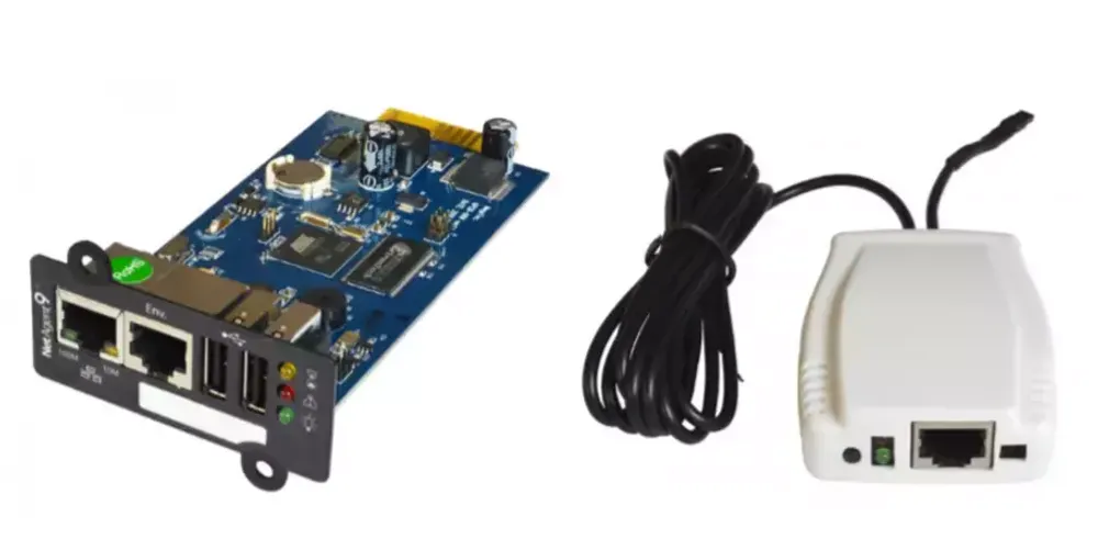 Модуль системы управления и мониторинга по протоколу SNMP внутреннего подключения с датчиком окружающей среды (температура/влажность/затопление)