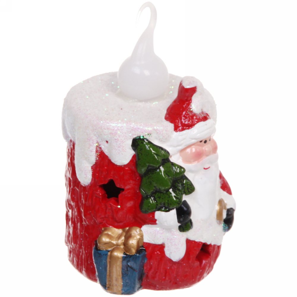 Фигурка с подсветкой Miracle «Новогодняя свеча» 12*7,5 см