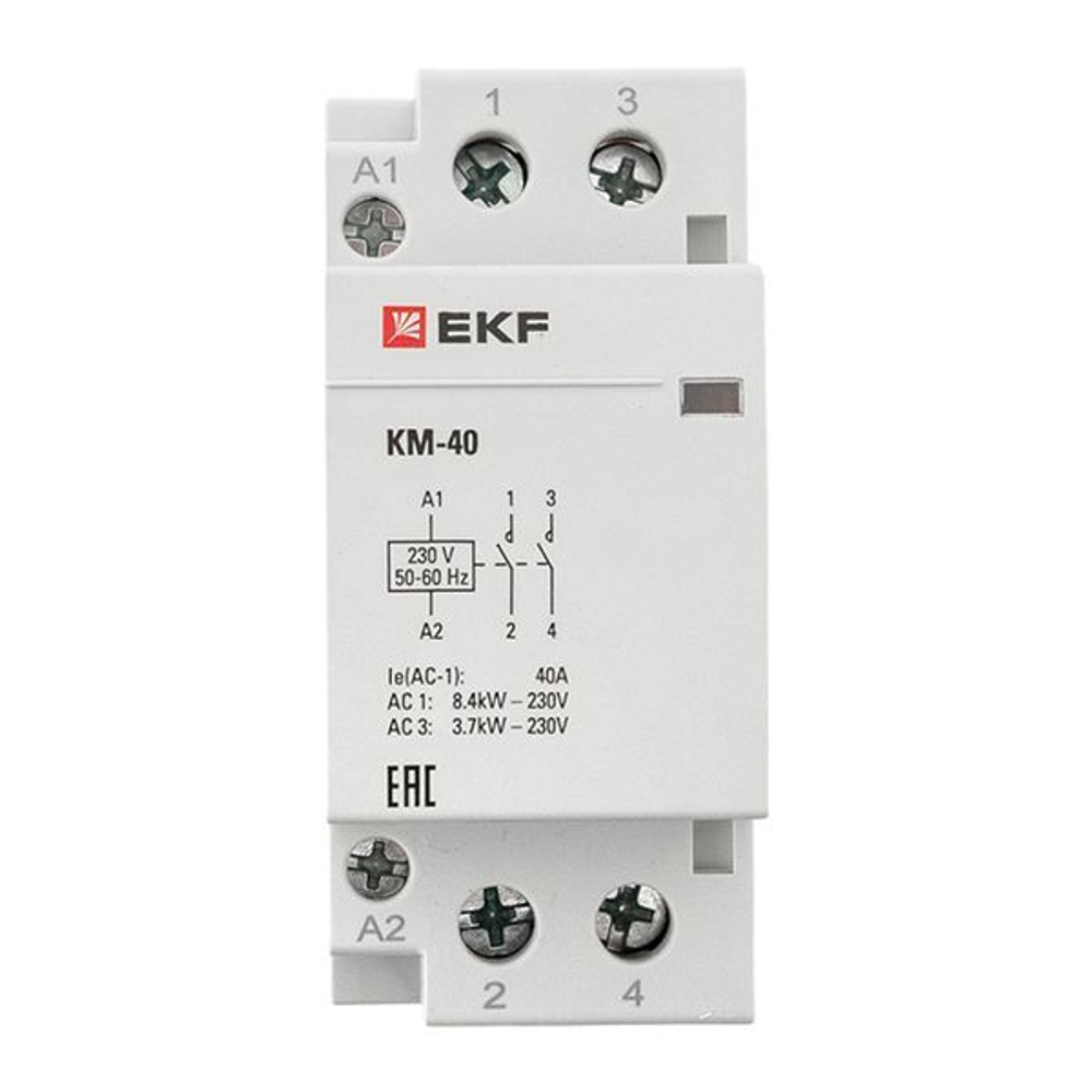 Контактор модульный КМ 40А 2NО (2 мод,) EKF PROxima