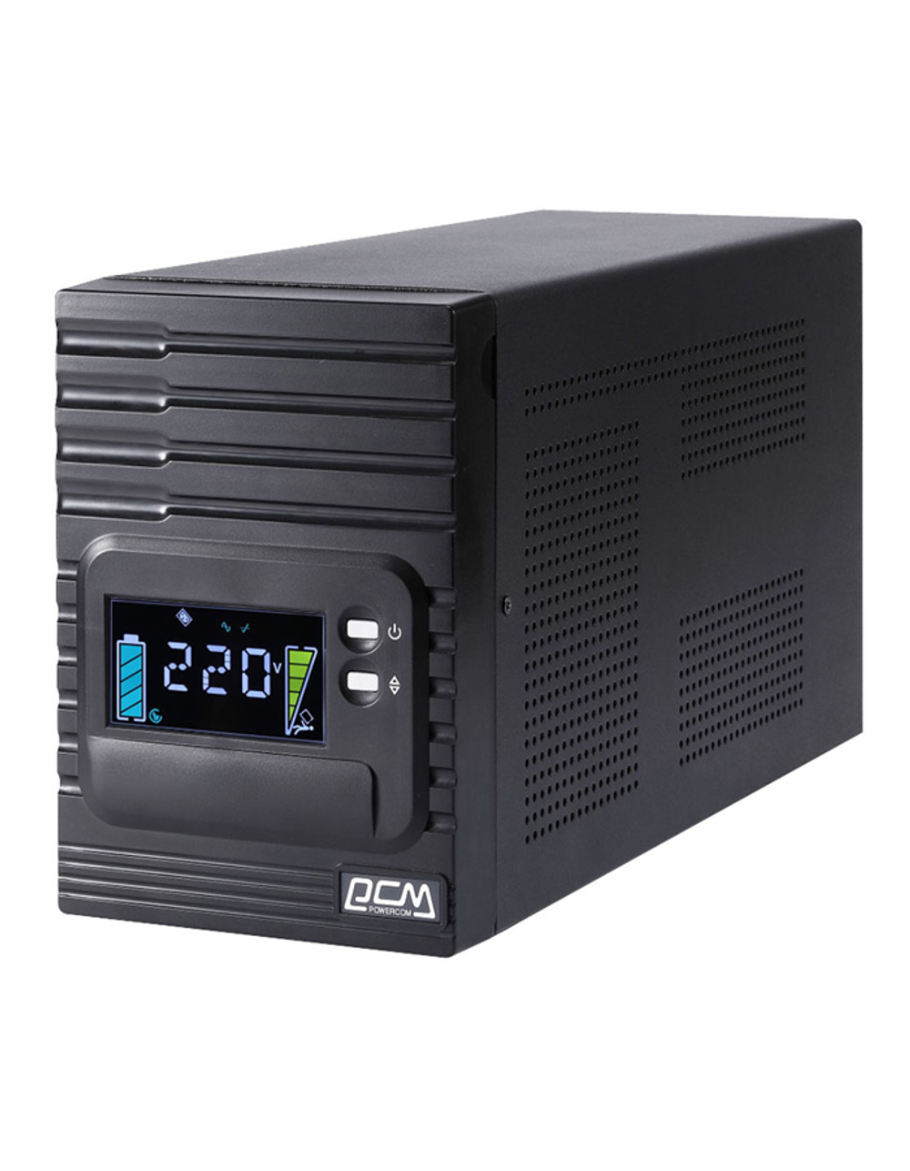 Источник бесперебойного питания Powercom Smart King Pro+ SPT-1500, Line-Interactive, LCD, 1500VA/1200W, Tower,  8*IEC320-C13, SNMP Slot, black (1152565)
