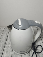 Чайник 1,8л нерж Maxtronic 1500Вт бело-серый  пластик 311А MAX