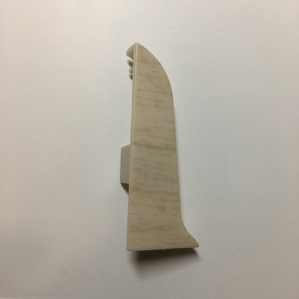 Заглушка левая к плинтусу "LIDER-62" 305 Груша белая