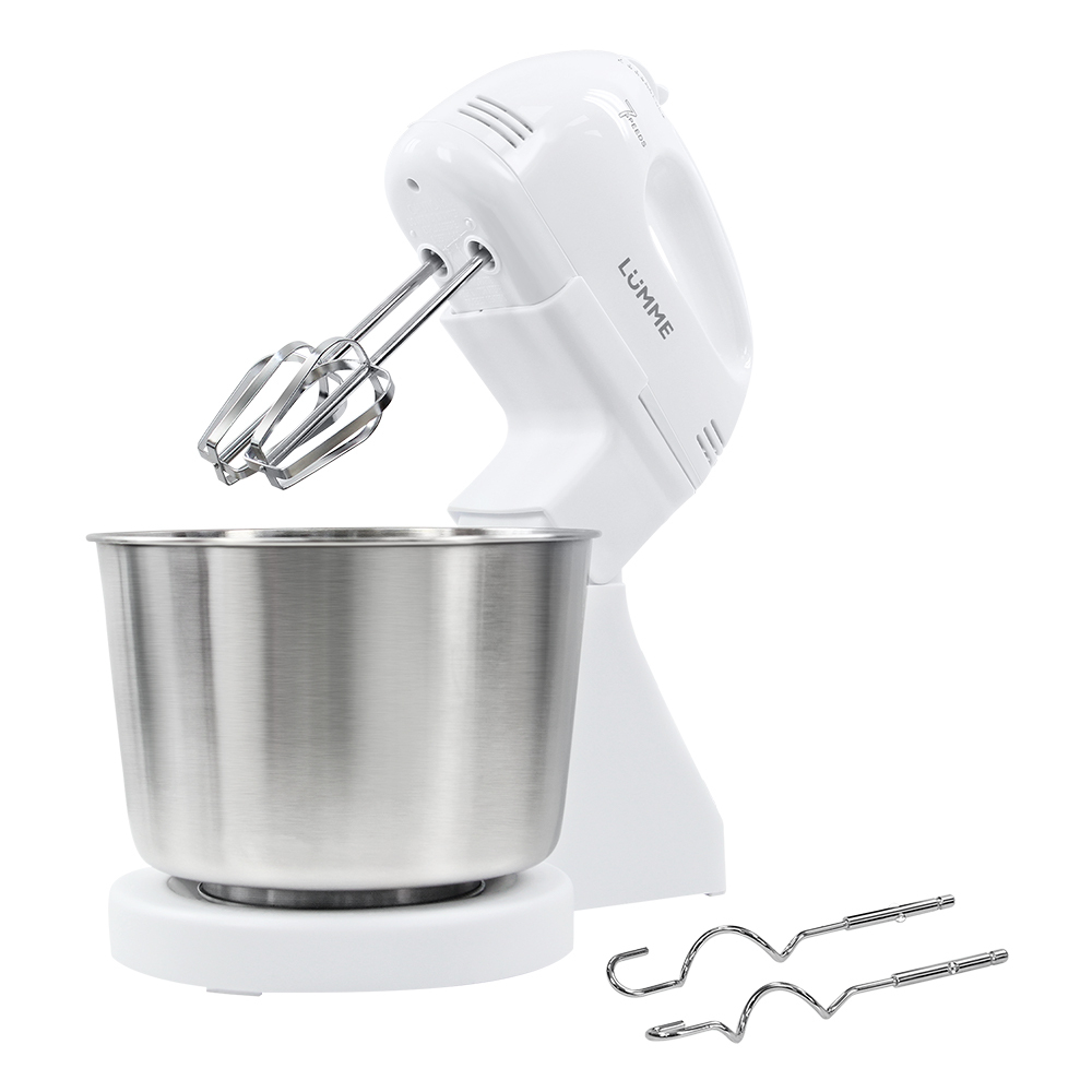 Миксер с чашей Lumme LU-MX1870B белый жемчуг (q)