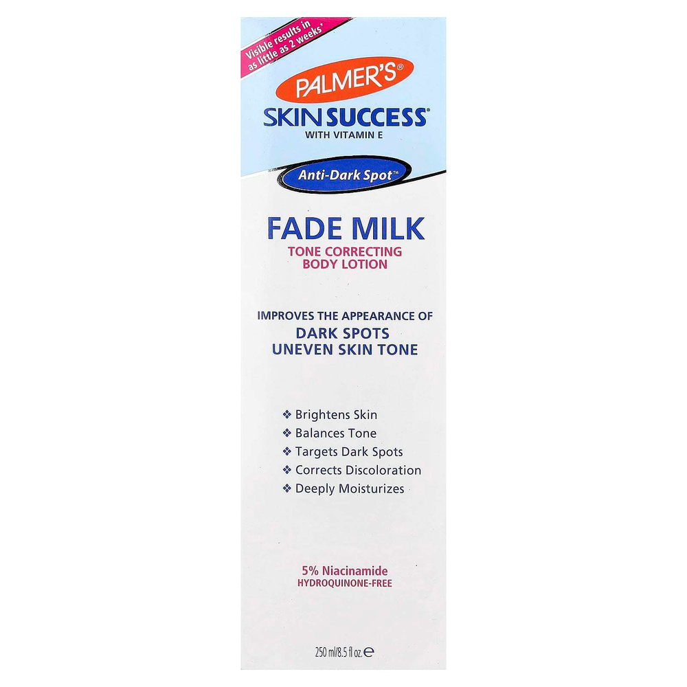 Palmer's, Skin Success® с витамином E, Fade Milk, корректирующий лосьон для тела, 250 мл (8,5 жидк. унции)