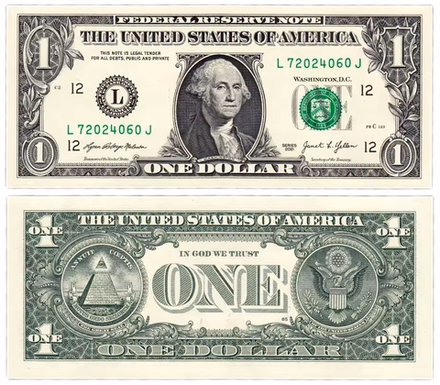 США 1 доллара 2021 Большая печать Соединенных Штатов Сан-Франциско UNC