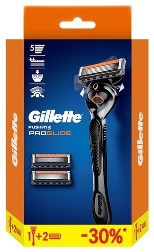 Gillette Fusion ProGlide Power Flexball с 2 касетами
