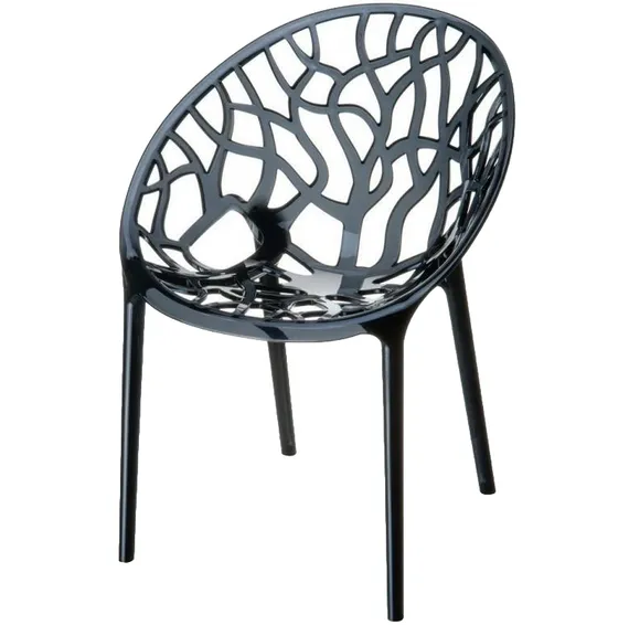 Стул Crystal прозрачный черный | Siesta Contract | Турция