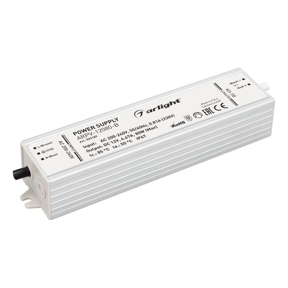 Блок питания Arlight ARPV-12080B 12V 80W IP67 6,67A 023189