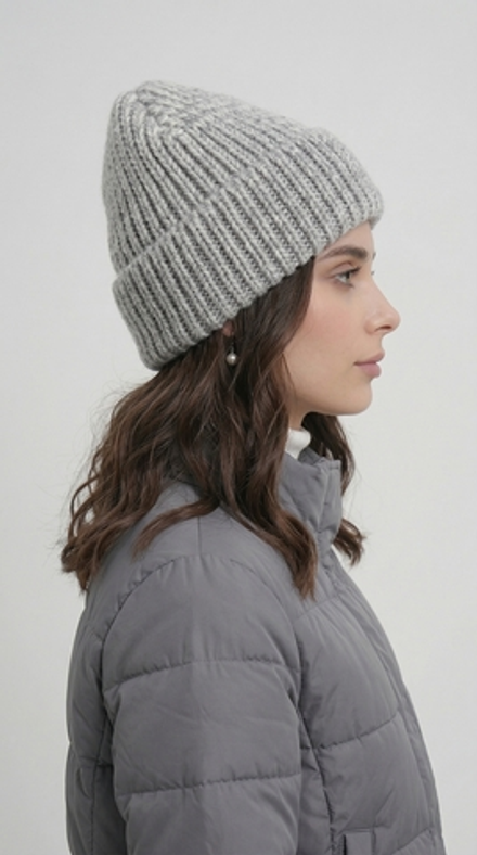 Шапка ШП216-03 серый меланж