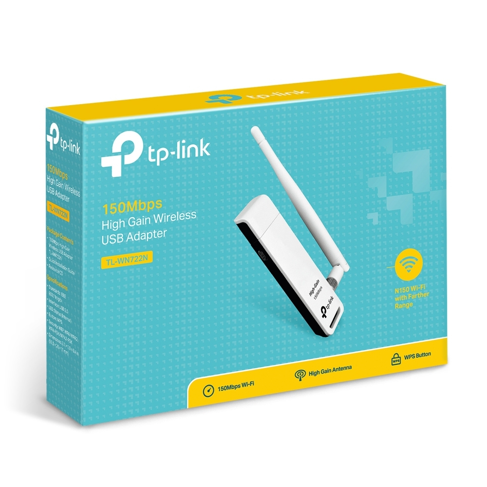 Wi-Fi адаптер TP-Link TL-WN722N USB для ПК